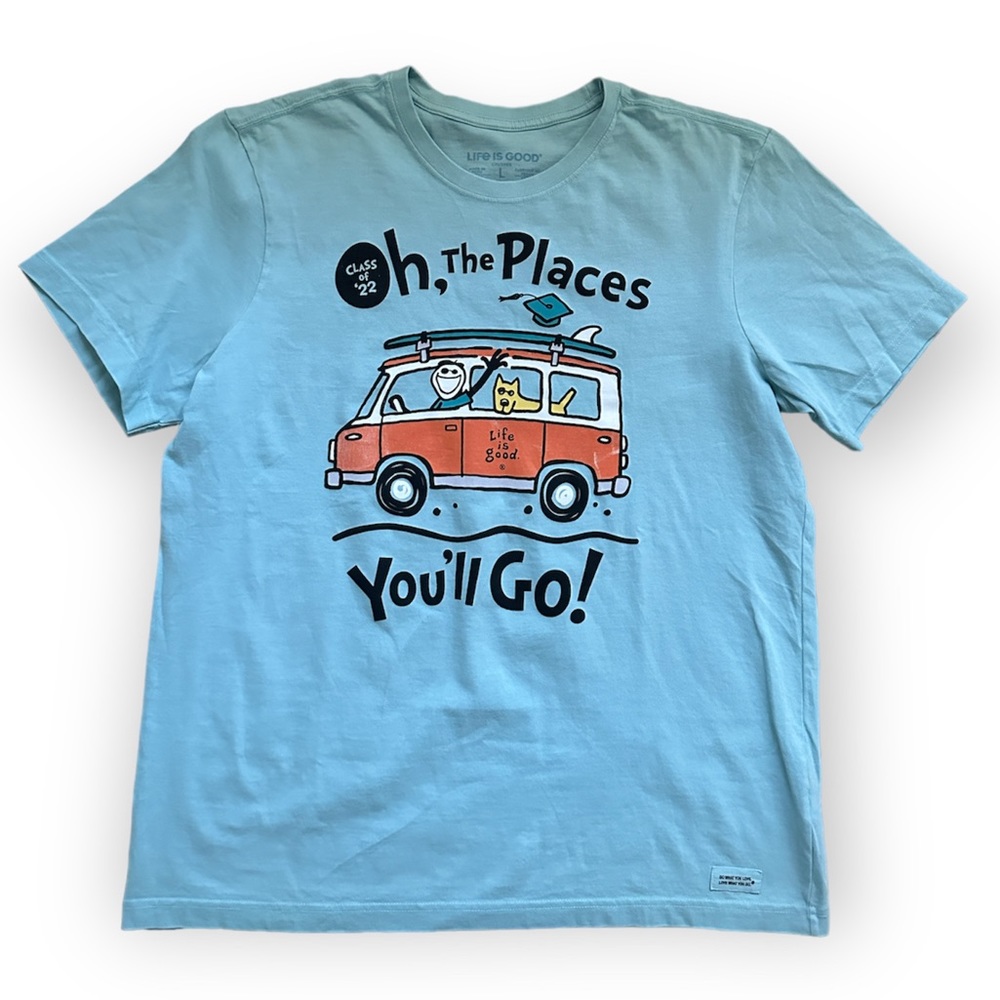 Life is Good x Dr Seuss Class of 2022 Crusher Unisex T-shirt NWT
